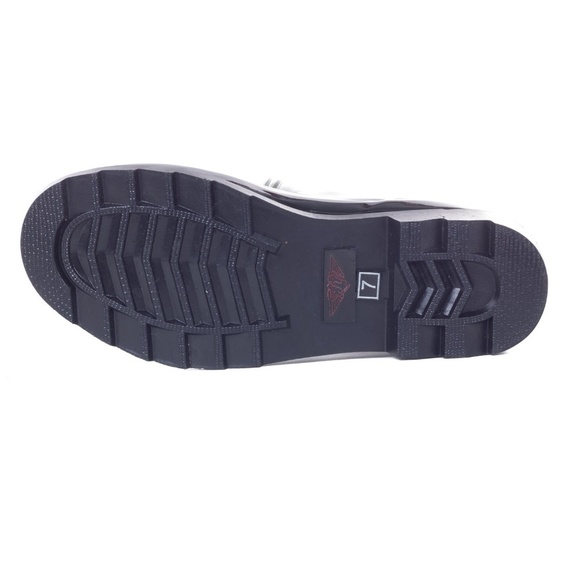 Women's Rainboots, MidCalf Rain Boots, RB-1602, Black - Picture 4 of 4